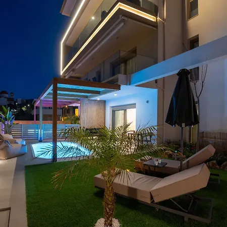 Azura Mar, Seaview Premium With Heated Mini Pool And Private Parking Apartament Rethymnon