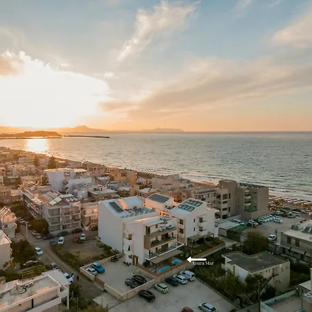 Azura Mar, Seaview Premium With Heated Mini Pool And Private Parking Apartament Rethymnon